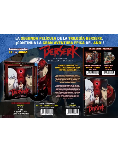Berserk: La Edad De Oro Ii - La Batalla De Doldrey.- Edición Dvd