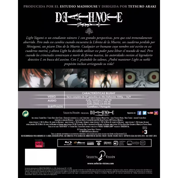 Death Note Serie Completa Bluray