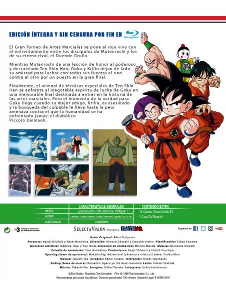 Dragon Ball Box 5 Episodios 89 A 108 Bluray