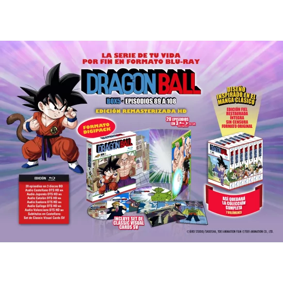 Dragon Ball Box 5 Episodios 89 A 108...