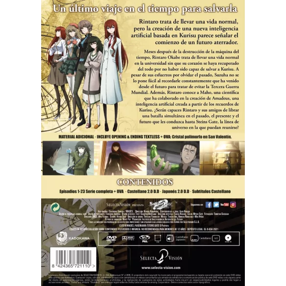 Steins Gate 0 Episodios 1 A 23 + Ova....