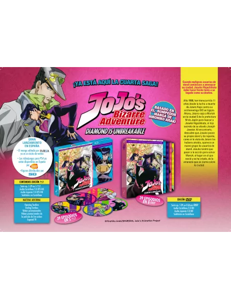 Jojo´s Bizarre Adventure Diamond´s Unbreakable Temporada 3 Dvd