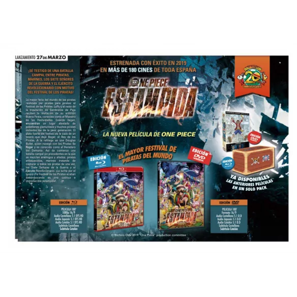 One Piece Estampida Dvd