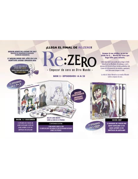 Re:zero Episodios 14 A 25 - Dvd