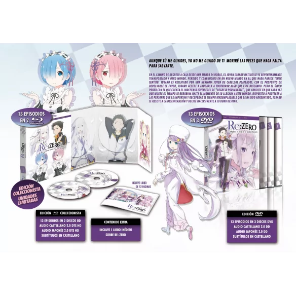 Re:zero Episodios 1 A 13 - Dvd