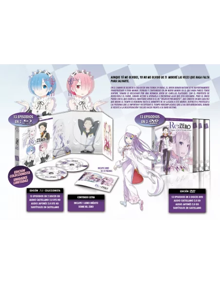 Re:zero Episodios 1 A 13 - Dvd