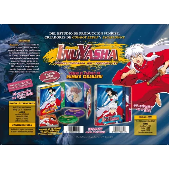Inuyasha Box 2 Episodios 34 A 66 Bluray