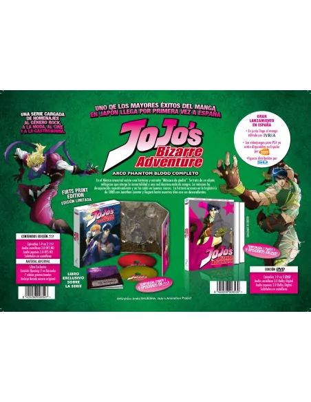 Jojo´s Bizarre Adventure Temporada 1 Parte 1. Phantom Blood Episodios 1 A 9 Dvd