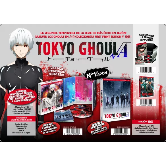 Tokyo Ghoul√a. Temporada 2. Edición...