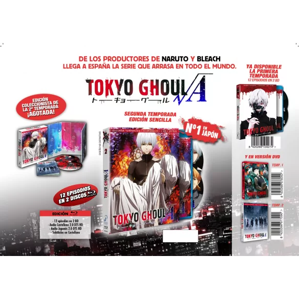 Tokyo Ghoul, Temporada 2. Edición Bluray