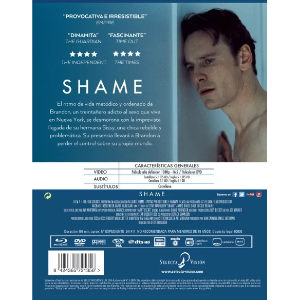 Shame Bd + Dvd (combo)