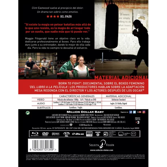 Million Dollar Baby Bd + Dvd (combo)
