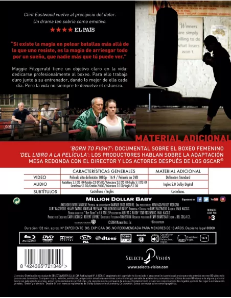 Million Dollar Baby Bd + Dvd (combo)