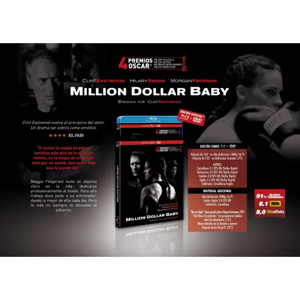 Million Dollar Baby Bd + Dvd (combo)