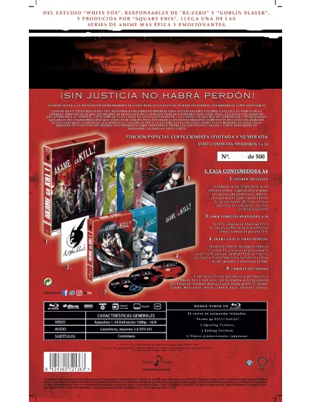 Akame Ga Kill Serie Completa Edición Coleccionista Blu-ray