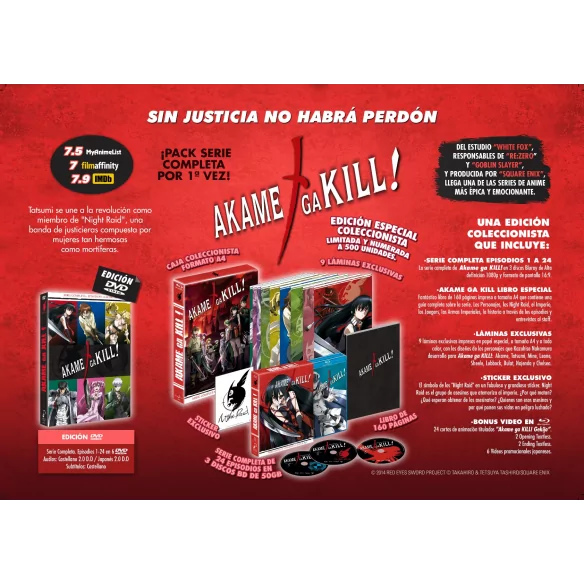 Akame Ga Kill Serie Completa Edición...