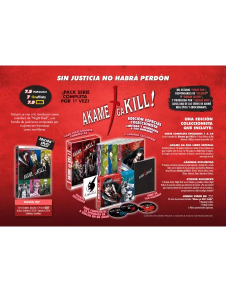 Akame Ga Kill Serie Completa Edición Coleccionista Blu-ray