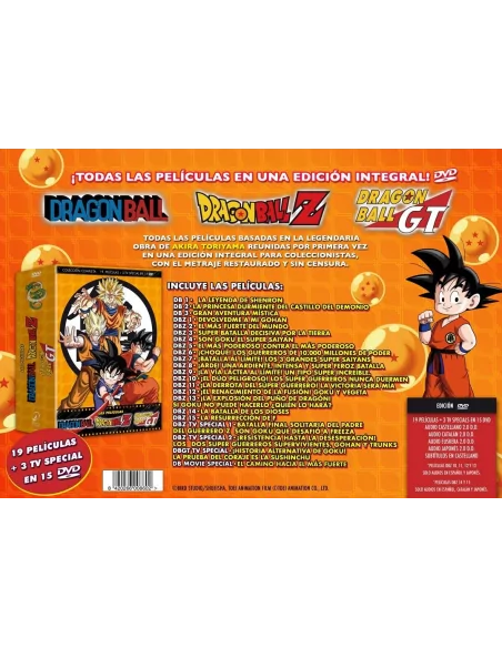 Dragon Ball & Dragon Ball Z Las PelÍculas. Colección Completa.dvd