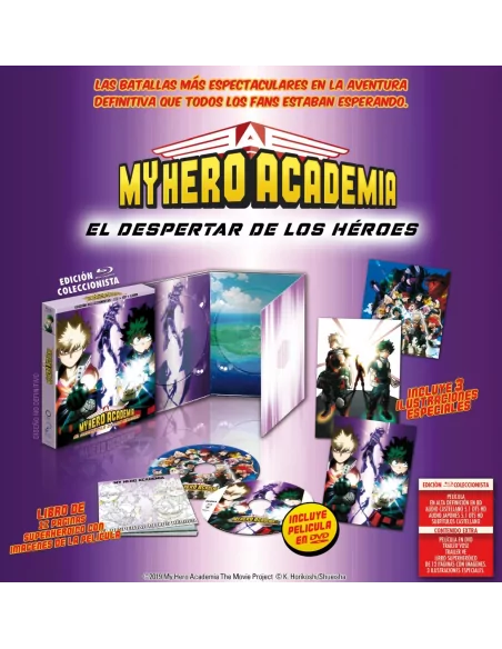 MY HERO ACADEMIA THE MOVIE. EL DESPERTAR DE LOS HEROES Bluray Coleccionista