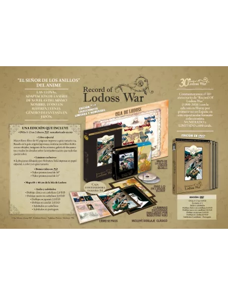 Record Of Lodoss War Serie Completa Bluray Edición Coleccionistas