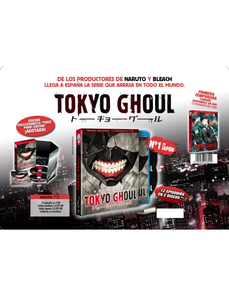 Tokyo Ghoul - Primera Temporada.- Edición Bluray