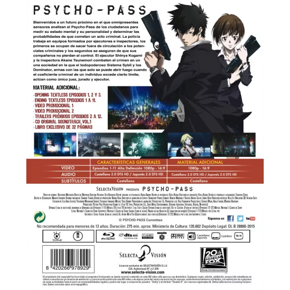 Psycho-pass - Primera Temporada Parte...