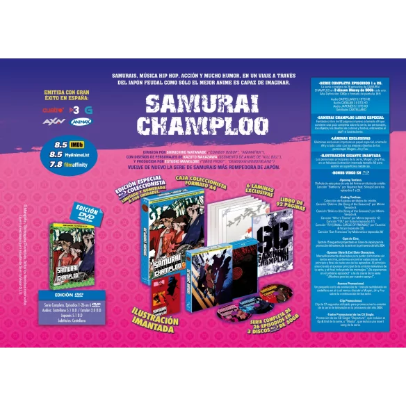 Samurai Champloo Serie Completa Dvd