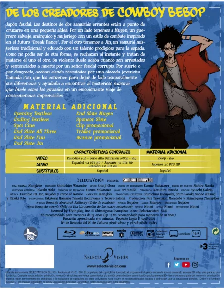 Samurai Champloo Blu-ray EdiciÓn Coleccionista