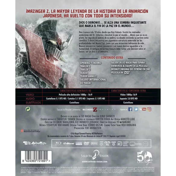 Mazinger Z Infinity Blu-ray...