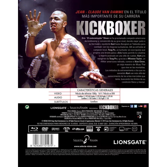 Kickboxer (blu-ray + Dvd + Libreto)