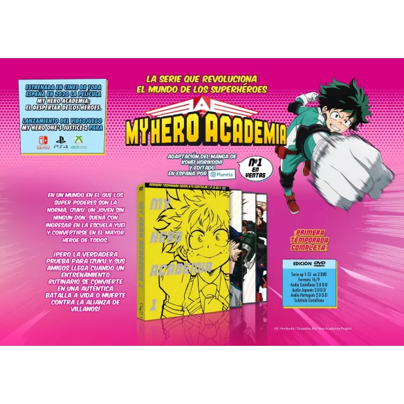 My Hero Academia Dvd Temporada 1....