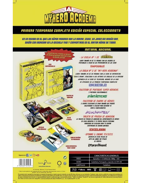 My Hero Academia Temporada 1 Edición Bluray Coleccionista A4 (2021)