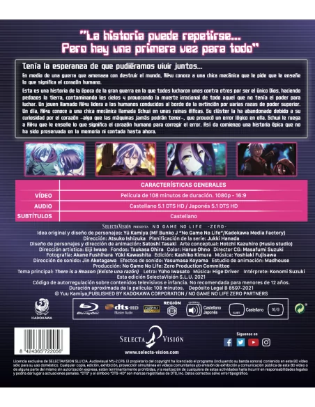No Game No Life Zero Película Blu-ray