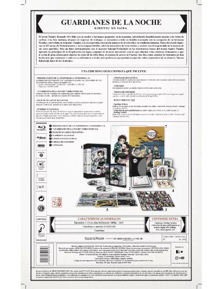 Guardianes De La Noche: Kimetsu No Yaiba Temporada 1 Parte 1 Coleccionista A4 (episoidos 1 A 13)