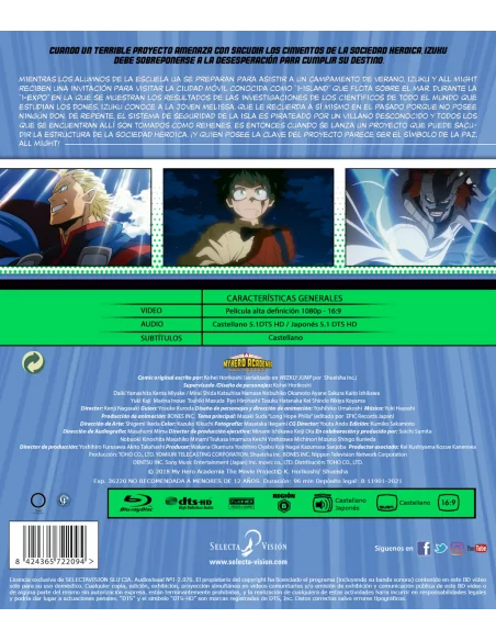 My Hero Academia La PelÍcula: Dos HÉroes Blu-ray
