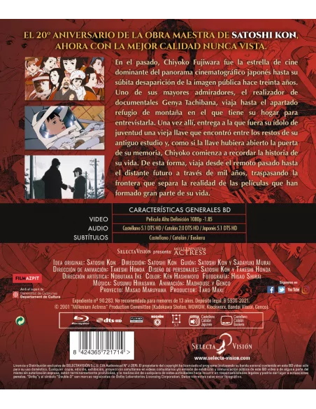 MILLENIUM ACTRESS BLU-RAY