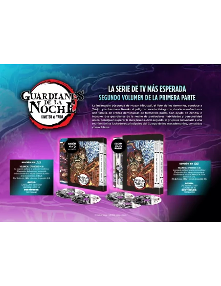 Guardianes De La Noche: Kimetsu No Yaiba T1p2 Episodios 14 A 26 Blu-ray