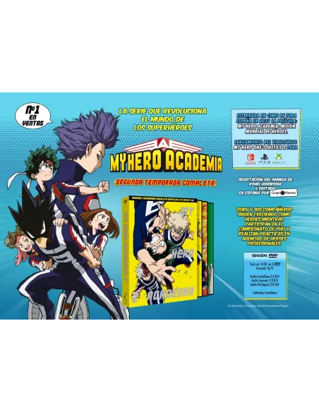 My Hero Academia Temporada 2 Dvd Episodios 1 A 25