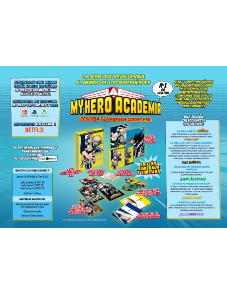 My Hero Academia Temporada 2 Edición Bluray Coleccionista A4