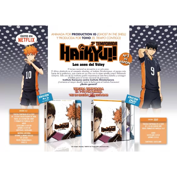 Haikyu!! Temporada 3 Blu-ray