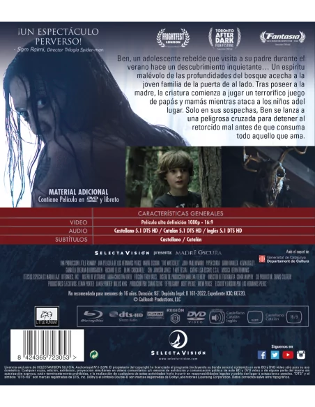 Madre Oscura - Bluray Coleccionista + Dvd + Libro (combo)