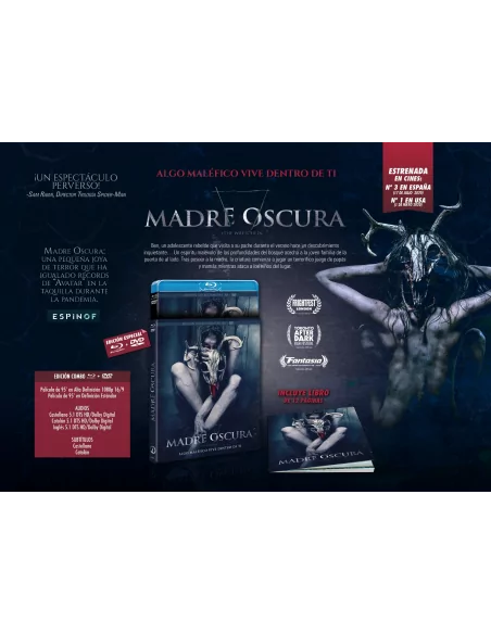 Madre Oscura - Bluray Coleccionista + Dvd + Libro (combo)