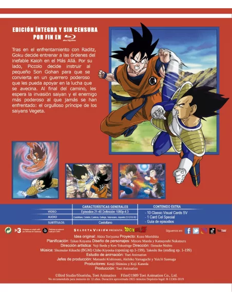 Dragon Ball Z Box 2 Episodios 21 A 40 Bluray