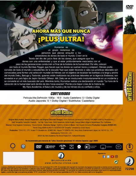 My Hero Academia: MisiÓn Mundial De HÉroes - Dvd