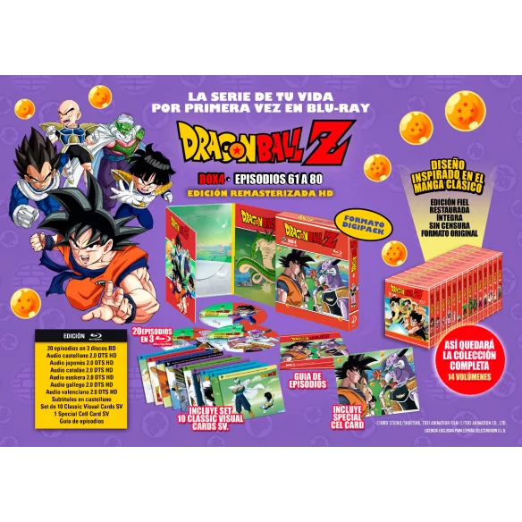 Dragon Ball Z Box 4 Bluray Episodios...