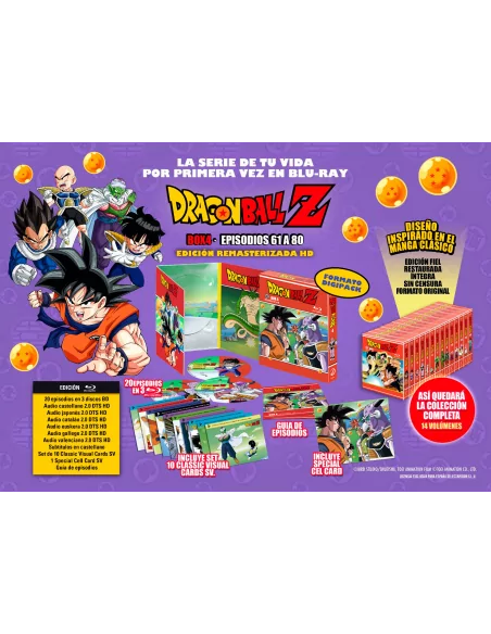 Dragon Ball Z Box 4 Bluray Episodios 61 A 80