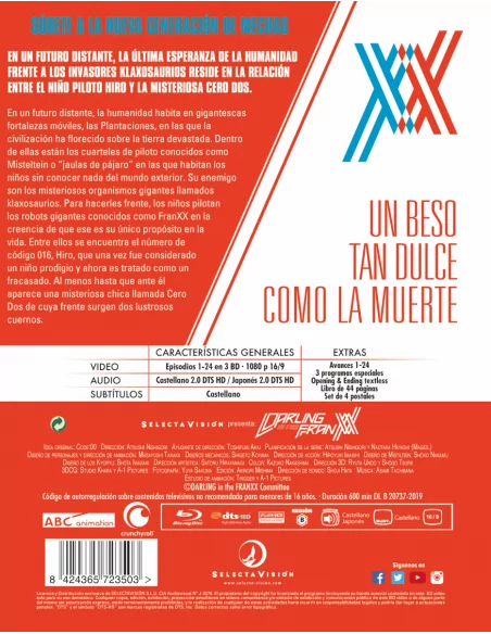 Darling In The Franxx Blu-ray Coleccionista Digipack