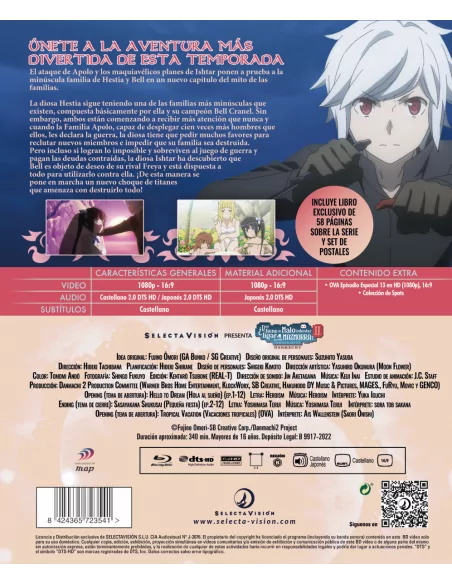 ¿qué Tiene De Malo Intentar Ligar En Una Mazmorra? Danmachi Temporada 2 Blu-ray Coleccionista Digipack