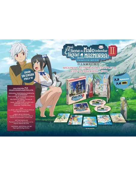 ¿qué Tiene De Malo Intentar Ligar En Una Mazmorra? Danmachi Temporada 2 Blu-ray Coleccionista Digipack