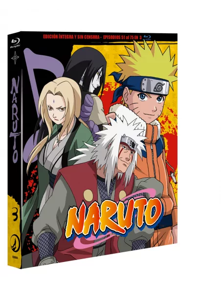 Naruto Box 3 Blu-ray: Episodios 51 A 75